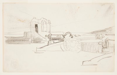 Studium dla „Szperacz, wejście do portu, Santiago de Cuba” autorstwa Winslow Homer