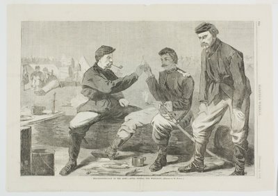 Święto Dziękczynienia w wojsku - po kolacji: Kość życzeń autorstwa Winslow Homer
