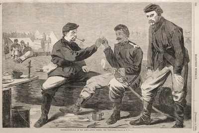 Święto Dziękczynienia w wojsku - po kolacji:  Kość życzeń autorstwa Winslow Homer