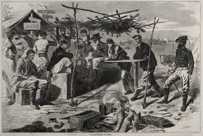 Święto Dziękczynienia na obozie autorstwa Winslow Homer