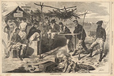 Święto Dziękczynienia w obozie, z Harper autorstwa Winslow Homer