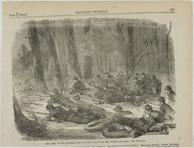 Armia Potomaku - nasza odległa pikieta w lesie autorstwa Winslow Homer