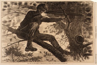 Armia Potomaku - ostry strzelec na służbie przy pikiecie autorstwa Winslow Homer