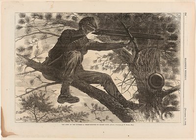 Armia Potomaku - ostry strzelec na służbie przy pikiecie autorstwa Winslow Homer