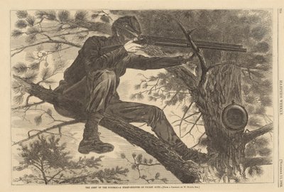 Armia Potomaku – strzelec wyborowy na służbie pikietowej, 1862. autorstwa Winslow Homer