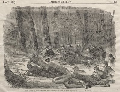Armia Potomaku - Nasz wysunięty posterunek w lesie autorstwa Winslow Homer