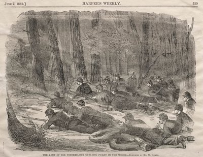 Armia Potomaku - Nasza odległa pikieta w lesie, 1862. autorstwa Winslow Homer