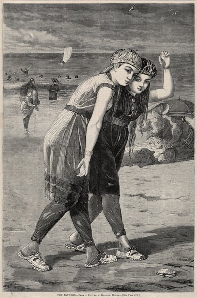 Kąpiący się, 1873. autorstwa Winslow Homer