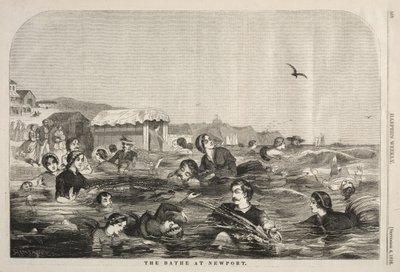 Łaźnie w Newport, 1858. autorstwa Winslow Homer