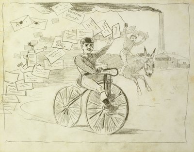Posłaniec rowerowy, autorstwa Winslow Homer