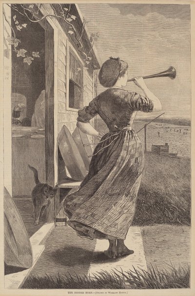 Róg obiadowy, opublikowany w 1870 r. autorstwa Winslow Homer