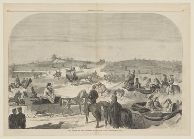 Dysk w Central Parku, Nowy Jork, wrzesień autorstwa Winslow Homer