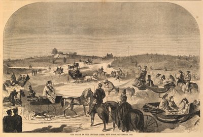 The Drive in the Central Park, Nowy Jork, wrzesień 1860 r., z Harper