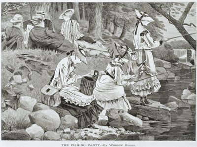 „Wędkarska impreza…” autorstwa Winslow Homer