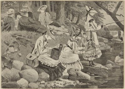 Towarzystwo wędkarskie autorstwa Winslow Homer