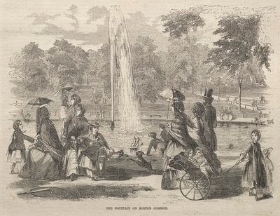 Fontanna w Boston Common autorstwa Winslow Homer