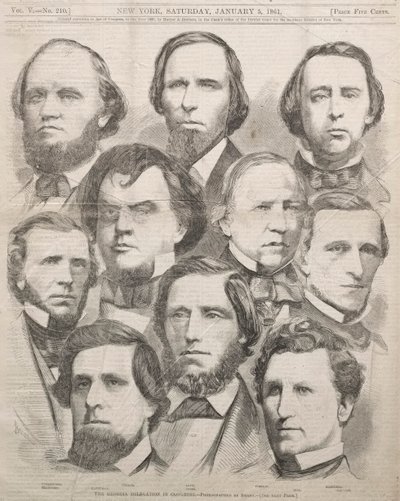 Delegacja Gruzji w Kongresie, 1861. autorstwa Winslow Homer