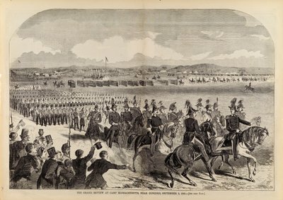 The Grand Review at Camp Massachusetts, Near Concord, 9 września 1859 r., z Harper