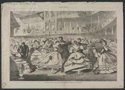 Wielki Bal Rosyjski w Akademii Muzycznej, 5 listopada 1863 r. autorstwa Winslow Homer