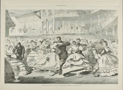 Wielki Bal Rosyjski w Akademii Muzycznej, 5 listopada 1863 r. autorstwa Winslow Homer