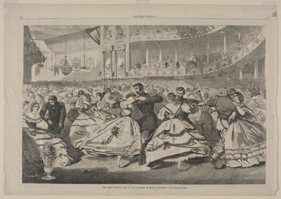 Wielki bal rosyjski w Akademii Muzycznej, 5 listopada 1863 r. autorstwa Winslow Homer