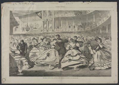 Wielki Bal Rosyjski w Akademii Muzycznej, 5 listopada 1863, 1863. autorstwa Winslow Homer