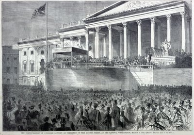 Inauguracja Abrahama Lincolna na prezydenta, z Harper
