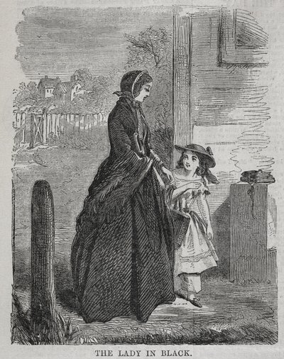 Dama w czerni, 1860. autorstwa Winslow Homer