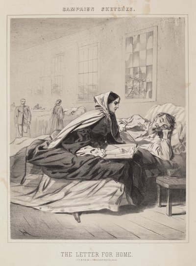 List do szkiców kampanii domowej. autorstwa Winslow Homer