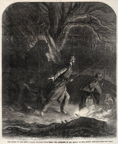Pikieta dziesiątego pułku Indiany odkrywa nadejście rebeliantów.... autorstwa Winslow Homer