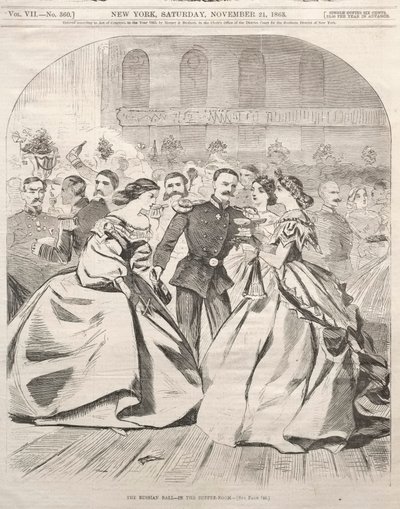 Rosyjski bal - w sali kolacyjnej autorstwa Winslow Homer