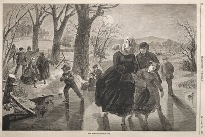 Sezon łyżwiarski - 1862 r. autorstwa Winslow Homer