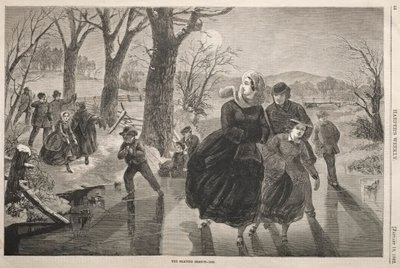 Sezon łyżwiarski - 1862, 1862. autorstwa Winslow Homer