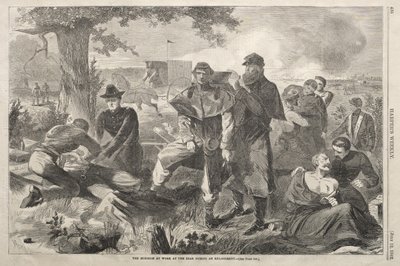 Chirurg przy pracy na tyłach podczas starcia autorstwa Winslow Homer