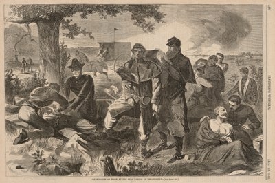 Chirurg przy pracy na zapleczu podczas zaręczyn, z Harper autorstwa Winslow Homer