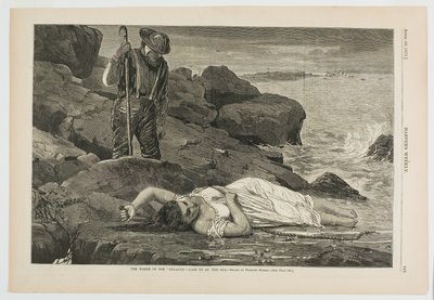 Wrak statku "Atlantic" - wyrzucony przez morze autorstwa Winslow Homer