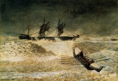 Wrak Żelaznej Chmury, 1881 autorstwa Winslow Homer