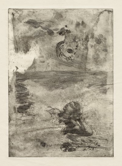 Dwie głowy (studium według „Undertow”) autorstwa Winslow Homer