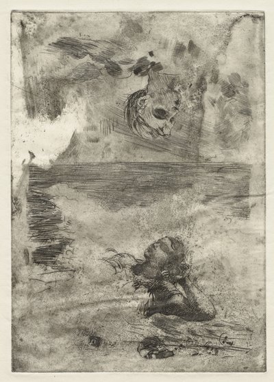 Dwie głowy, studium wg "Undertow", ok. 1886, druk ok. 1967 autorstwa Winslow Homer
