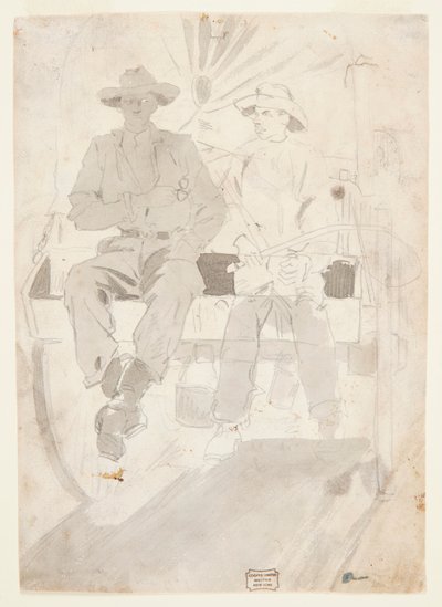 Dwóch mężczyzn w wozie wojskowym autorstwa Winslow Homer