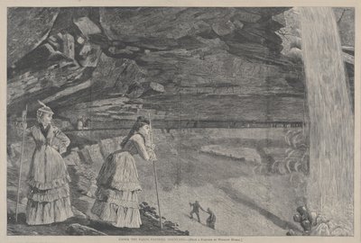 Pod wodospadami, góry Catskill z obrazu Winslowa Homera, 1872. autorstwa Winslow Homer