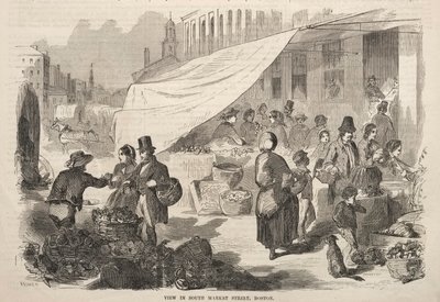 Widok na South Market Street, Boston autorstwa Winslow Homer