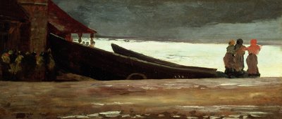 Oglądanie burzy na angielskim wybrzeżu autorstwa Winslow Homer