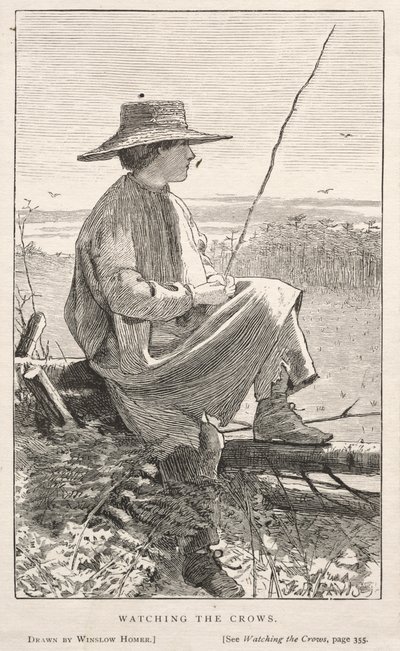 Oglądanie wron, 1868. autorstwa Winslow Homer