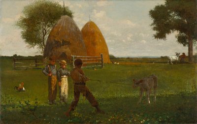 Odsadzanie cielęcia, 1875 autorstwa Winslow Homer