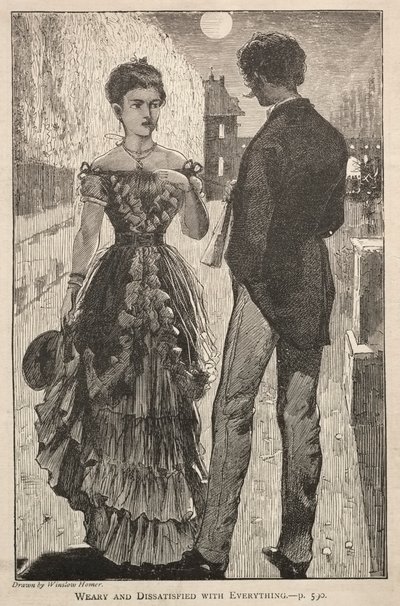 Zmęczony i niezadowolony ze wszystkiego, 1869. autorstwa Winslow Homer
