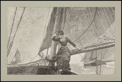 Żeglująca dziewczyna, 1880 autorstwa Winslow Homer