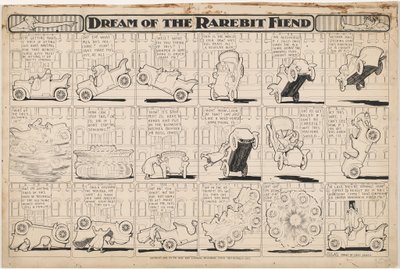 Sen rzadkiego diabła: brykający samochód autorstwa Winsor McCay