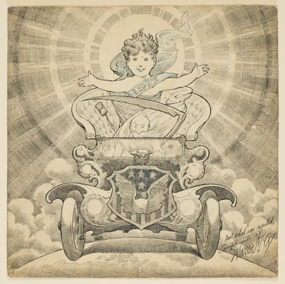 Studium do kreskówki „Witamy w roku 1917” autorstwa Winsor McCay