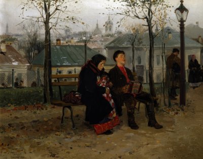 Na bulwarze autorstwa Wladimir Jegorowitsch Makowski